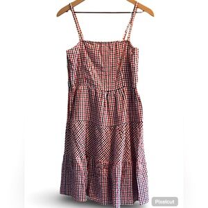 Jessica Simpson Red, White and Blue Gingham Sun Dress